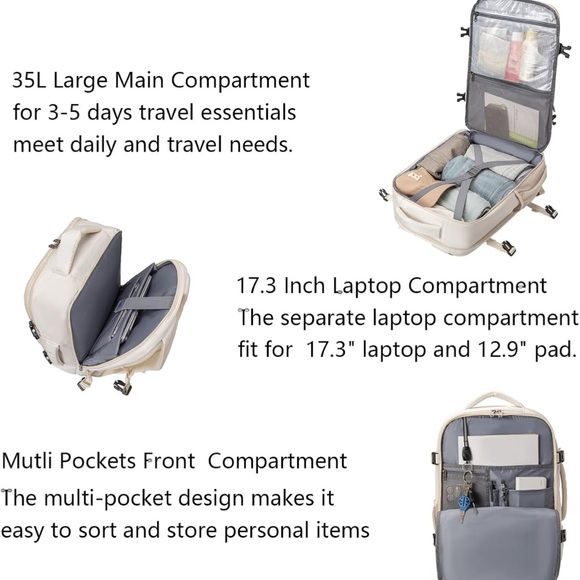 Cream Backpack - Picture 7 of 14